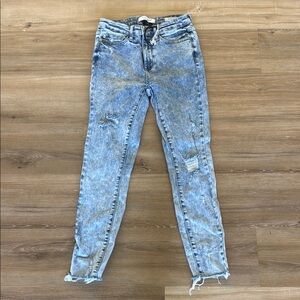 Judy Blue Skinny Blue Jeans with Vintage Wash
